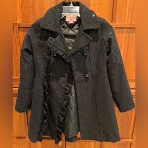 Copper Key girls dress coat black